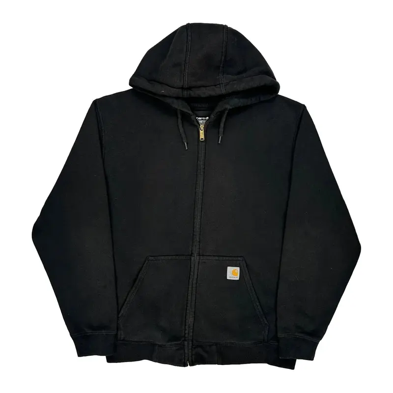 Carhartt Hoodie - Large Black Cotton Blend
