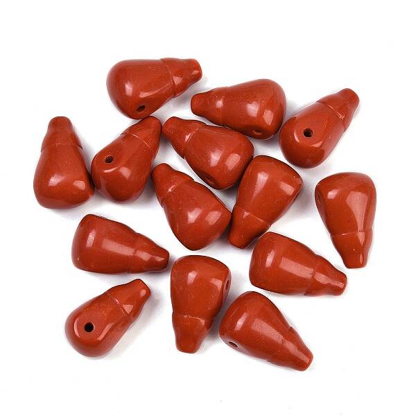 Dyed Synthetic Turquoise 3 Hole Guru Beads