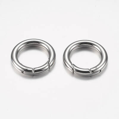 Tarnish Resistant 304 Stainless Steel Spring Gate Rings