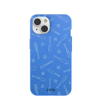 Electric Blue Ball and Bat iPhone 14/16e Case