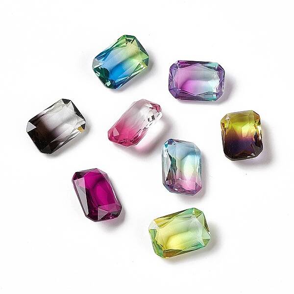 Faceted K9 Glass Rhinestone Cabochons