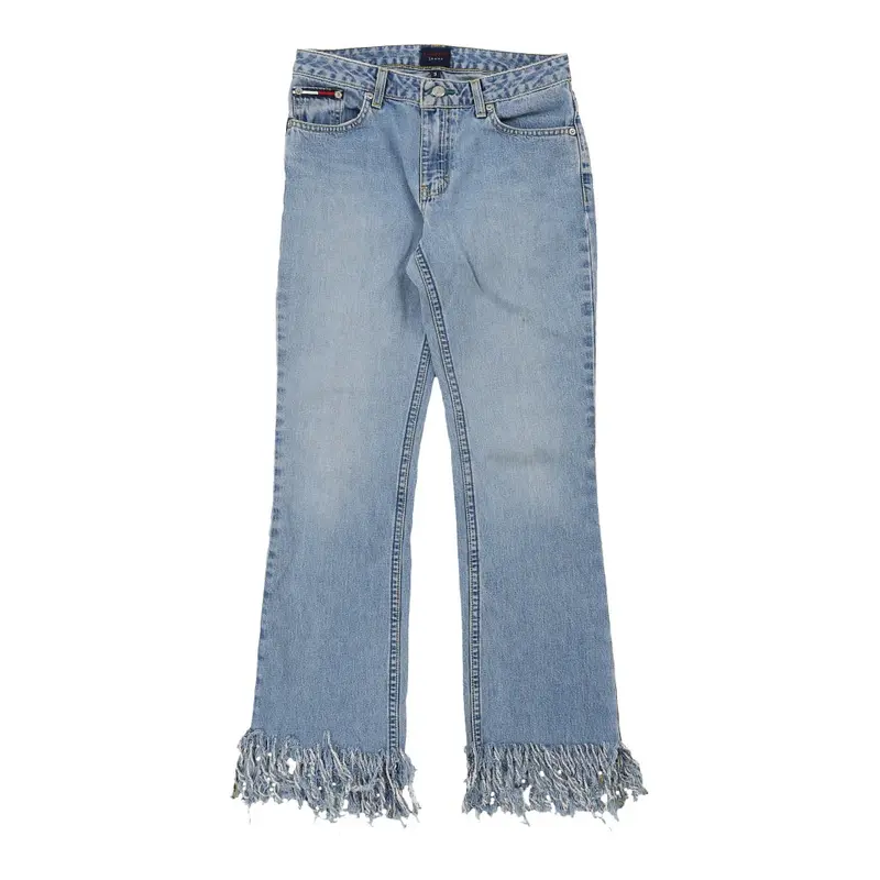 Tommy Jeans Flared Jeans - 30W UK 8 Blue Cotton Blend
