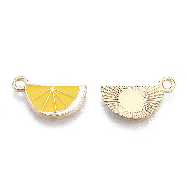 Light Gold Plated Alloy Enamel Pendants