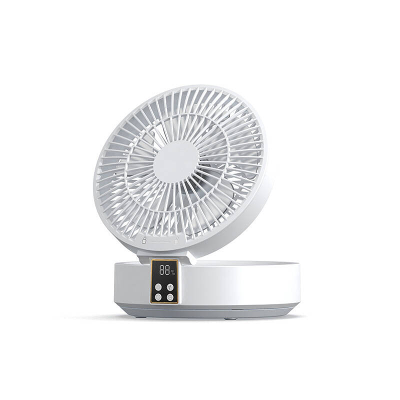 Portable Electric Folding Fan Remote Control Rechargeable Ceiling Usb Night Light Air Cooler Home and Office appliance