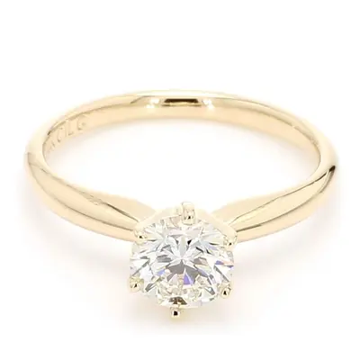 14K Gold 0.5 to 3 CT Round Lab Created Diamond Custom Engagement Ring D Color VVS1 Clarity 3EX IGI Certified