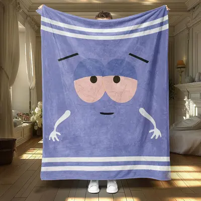 Cartoon Pattern Blanket, 1 Count Soft Throw Blanket, Air-conditioned Room Blanket, Room Accessories Warm Nap Blanket for Home...