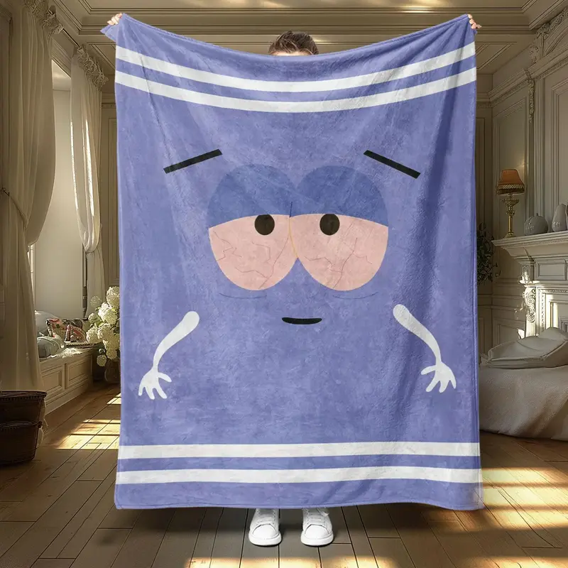 Cartoon Pattern Blanket, 1 Count Soft Throw Blanket, Air-conditioned Room Blanket, Room Accessories Warm Nap Blanket for Home...