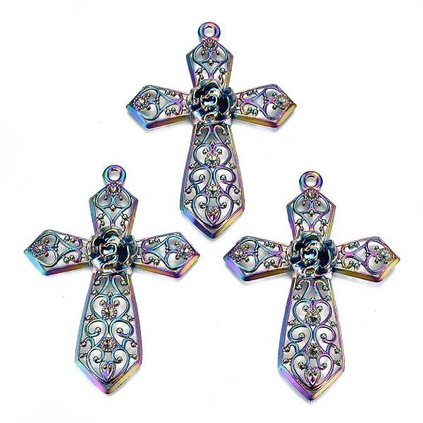 Alloy Big Pendants Rhinestone Settings