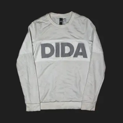 ADIDAS Sweatshirt White Mens XS