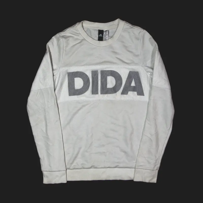 ADIDAS Sweatshirt White Mens XS