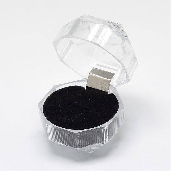 Transparent Plastic Ring Boxes