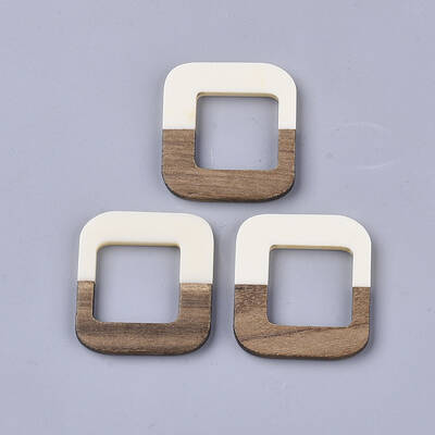 Resin & Walnut Wood Linking Rings