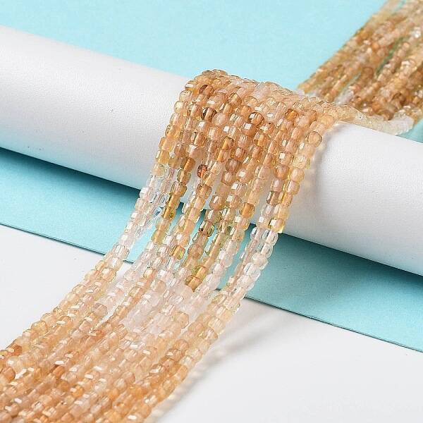 Gradient Color Natural Citrine Beads Strands
