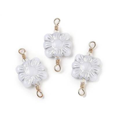 Opaque Acrylic Links Connector Charms