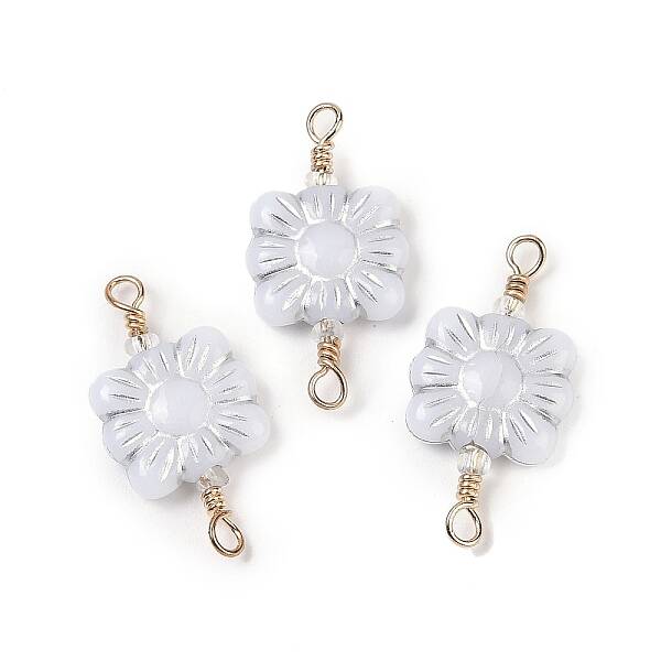 Opaque Acrylic Links Connector Charms