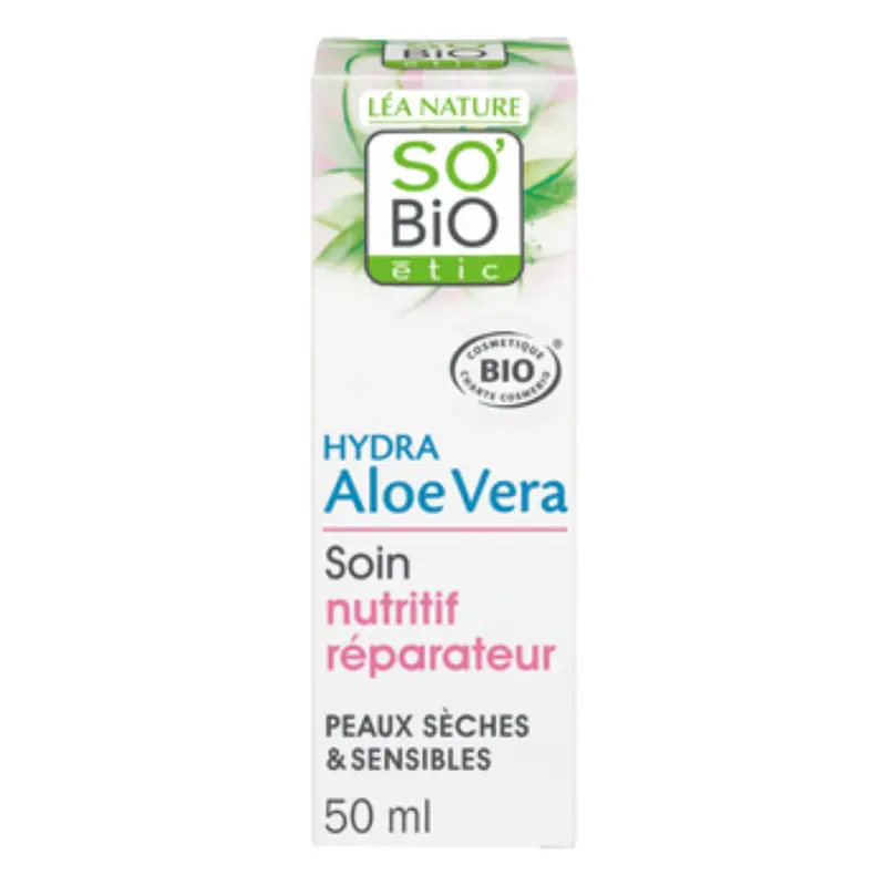 LÉa nature so bio étic Hydra Aloe Vera - Repairing and Nourishing Treatment, 50 ml