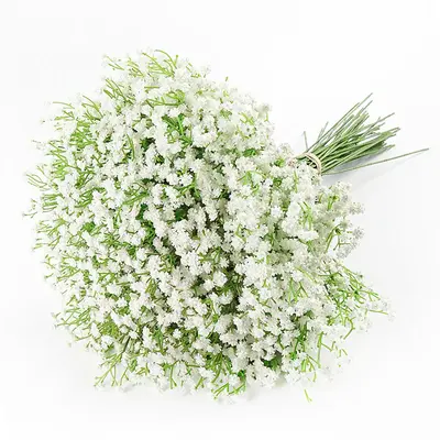 DEEMEI Fall Artificial Bouquets Gypsophila Real Touch Faux Baby‘s Breath Yellow Plastic Flowers for Wedding Floral Party Ho...