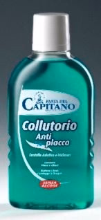 Pasta Del Capitano Anti-Plaque Mouthwash Green Without Alcohol 400 Ml