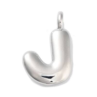 Rack Plating Brass Balloon Letter Pendants