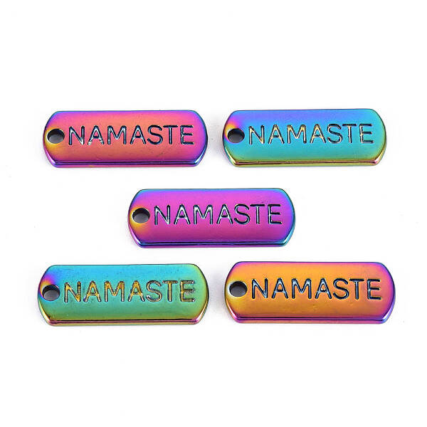 Rainbow Color Alloy Charms