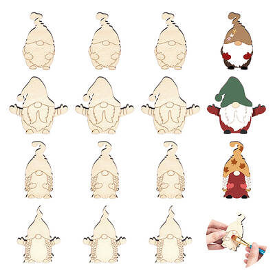 US 1 Set Unfinished Wooden Cutouts