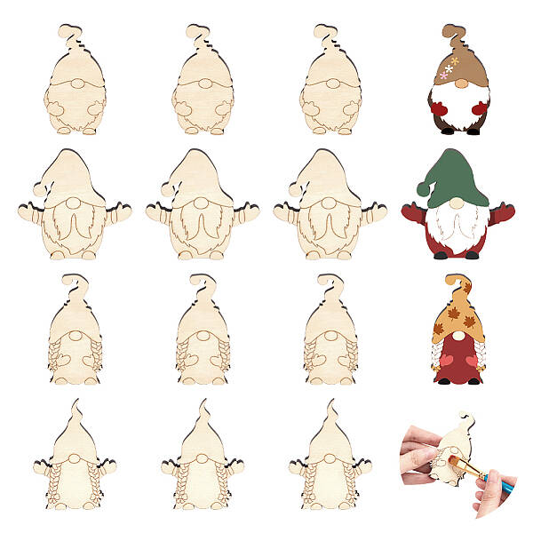 US 1 Set Unfinished Wooden Cutouts