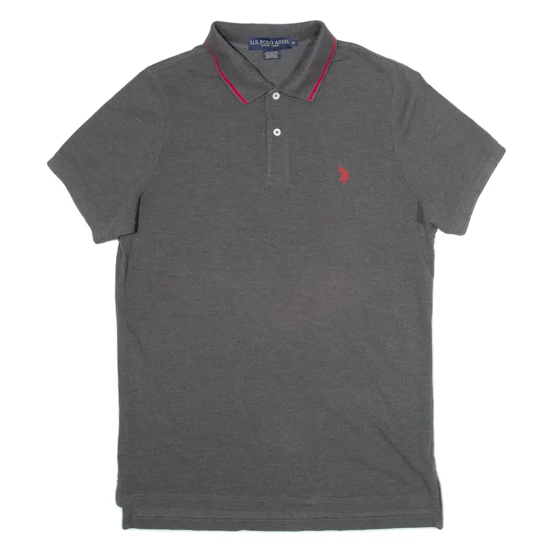 US POLO ASSN Mens Polo Shirt Grey M