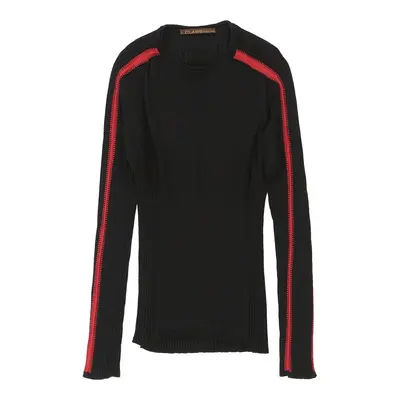 Class Roberto Cavalli Long Sleeve Top - Small Black Viscose Blend | Size: small
