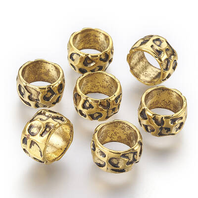 Rondelle Tibetan Style Alloy Beads