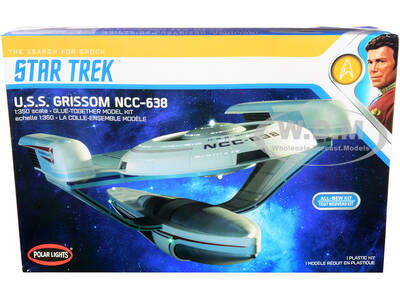 Skill 2 Model Kit U.S.S. Grissom NCC-638 Starship Star Trek III: The Search for Spock (1984) Movie 1/350 Scale Model by Pol...