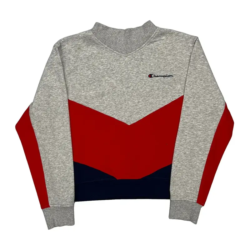Champion Sweatshirt - Large Grey Cotton Blend