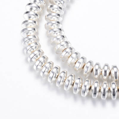 Electroplate Non-magnetic Synthetic Hematite Bead Strands