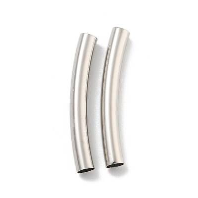 Brass Curved Tube Beads