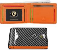 GSOIAX Men's Slim Wallet RFID Blocked with Gift Box