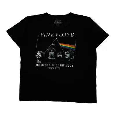 The Dark Side Of The Moon Tour 1973 Pink Floyd Band T-Shirt - Large Black Cotton