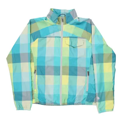 The North Face Checked Jacket - Large Blue Polyester