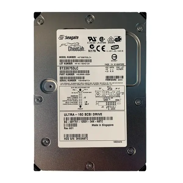 9Y701 Dell 36.4GB Ultra-160 SCSI 15000 3.5-inch Hard Drive