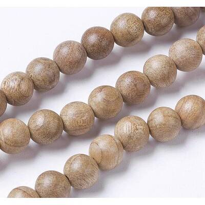 Natural Wood Beads Strands