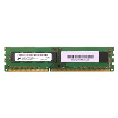 Micron MT16JTF1G64AZ-1G4D1 | 8GB DDR3-1333MHz PC3-10600 Non-ECC Unbuffered UDIMM CL9 2Rx8 1.5V 240-Pin Memory Module