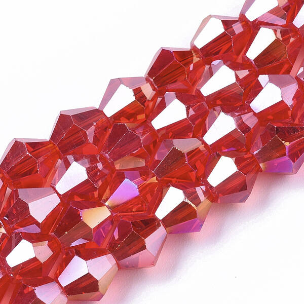 Electroplate Glass Beads Strands