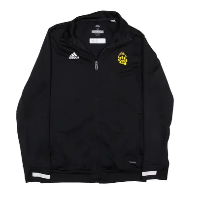 ADIDAS College Sports Team Track Jacket Black Mens M
