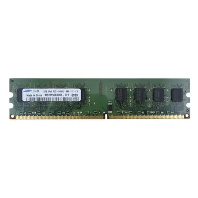 Samsung M378T5663EHS-CF7 | 2GB DDR2-800MHz PC2-6400 Non-ECC Unbuffered UDIMM CL6 2Rx8 1.8V 240-Pin Memory Module