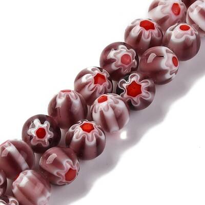 Handmade Millefiori Lampwork Beads Strands