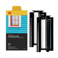 KODAK 4PASS Film Cartridge (4x6 inches) for KODAK Dock and Dock Plus, 80 Sheets Camera Long Lasting