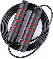 Tangle-Free Speed Jump Rope with Ball Bearings – Adjustable Steel Cable and Foam Handles for Fitness, Home Exercise, and We...
