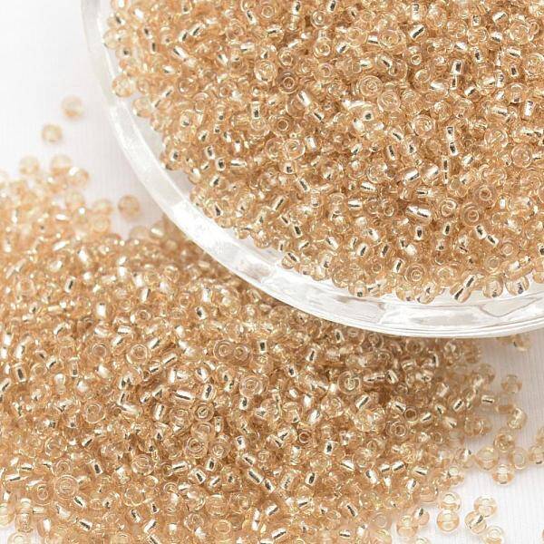 8/0 Transparent Glass Round Seed Beads