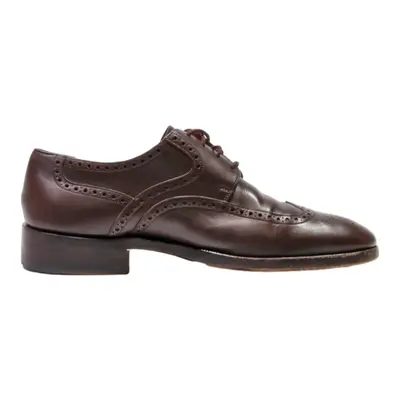 BALLY Brogue Shoes Brown Leather Mens UK 8.5