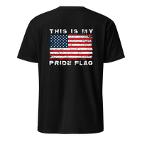 This is My Pride Flag Tee - Distressed American Flag Design for 4th of July Tailgates BBQs & Special Occasions