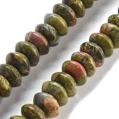 Natural Unakite Beads Strands