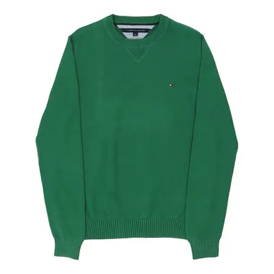 Tommy Hilfiger Jumper - Large Green Cotton